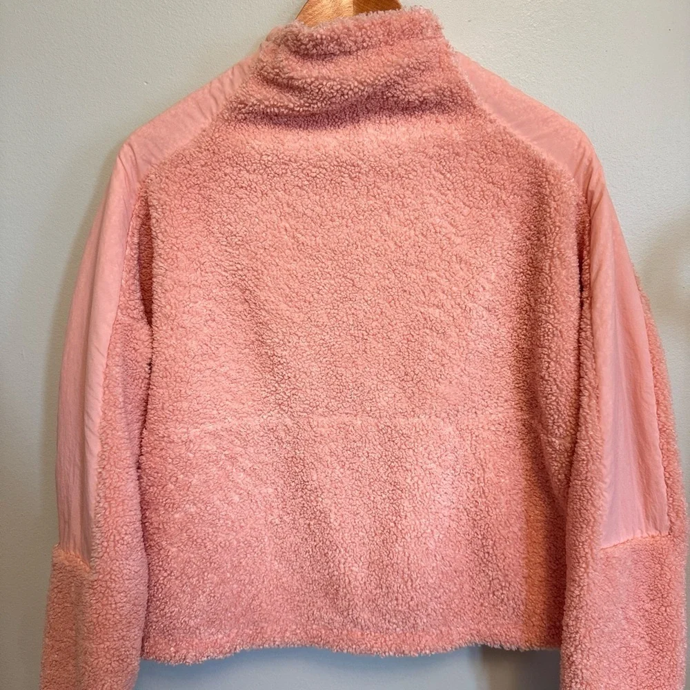 Adidas Soft Pink Sherpa Pullover - Picture 8 of 8